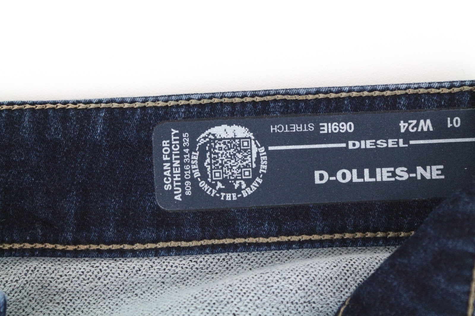 DIESEL D-Ollies-NE 069IE Women Jeans W24 Sweat Jogg Slim Cotton Blue Girls
