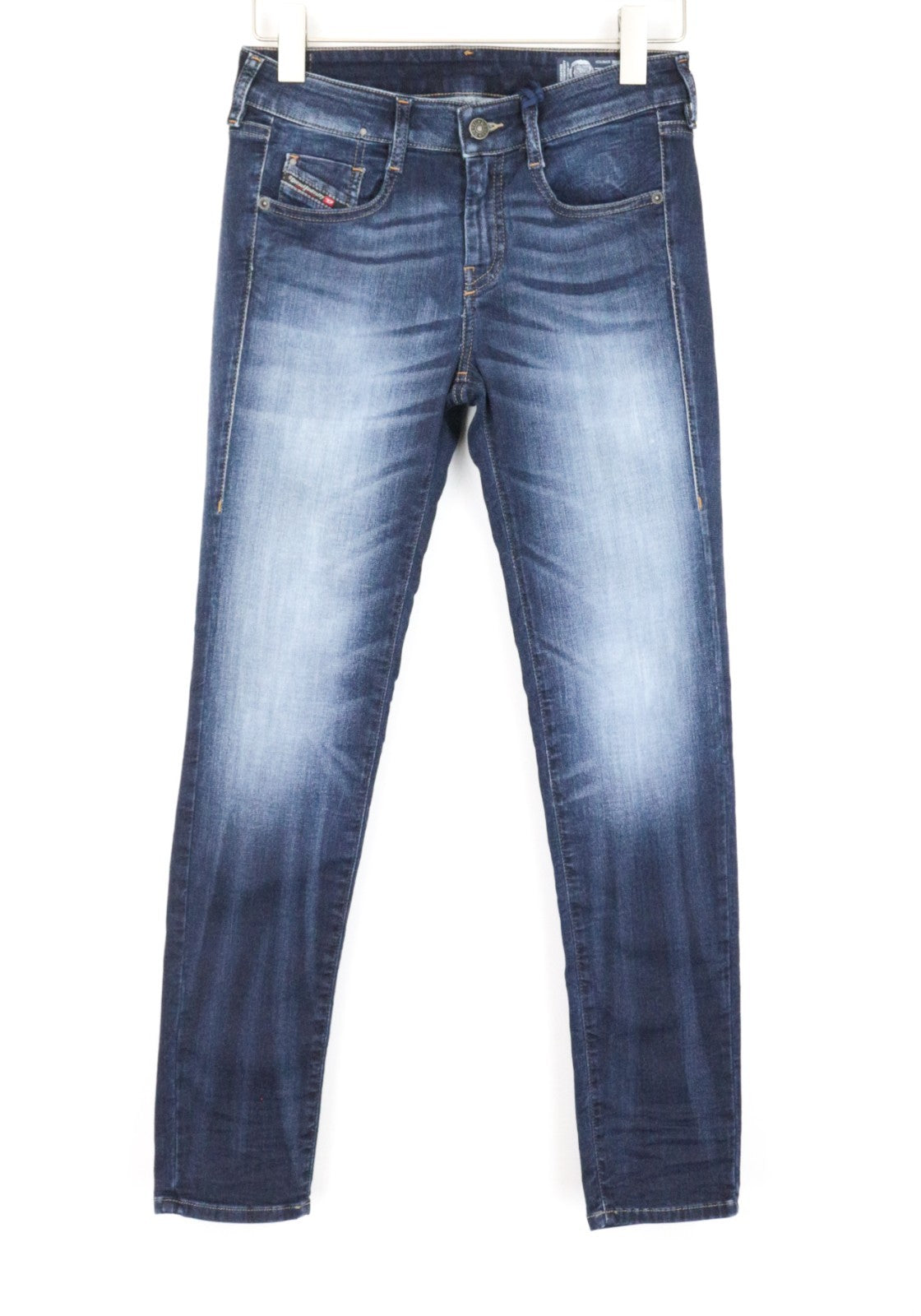 DIESEL D-Ollies-NE 069IE Women Jeans W27 Sweat Jogg Slim Washed Stretch Blue