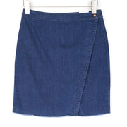 DENHAM Salinas Women Skirt W31 Blue Cotton Blend Stretch Denim Mini