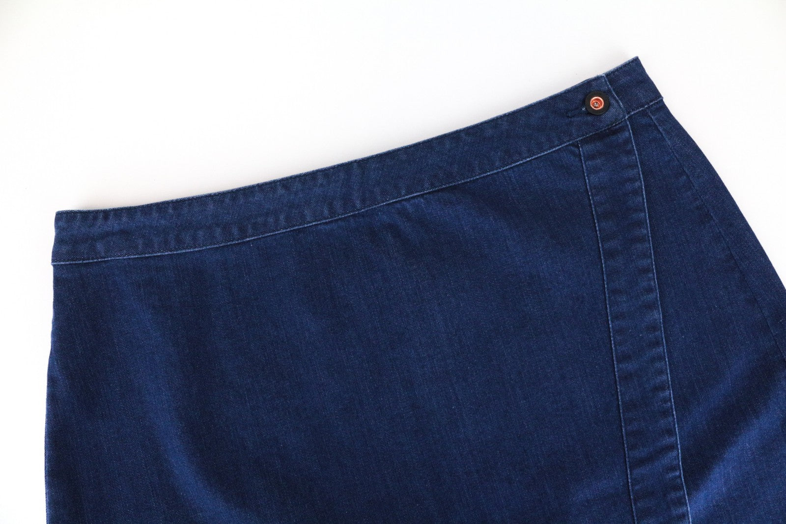 DENHAM Salinas Women Skirt W31 Blue Cotton Blend Stretch Denim Mini