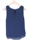 Blue Polyester Blouse