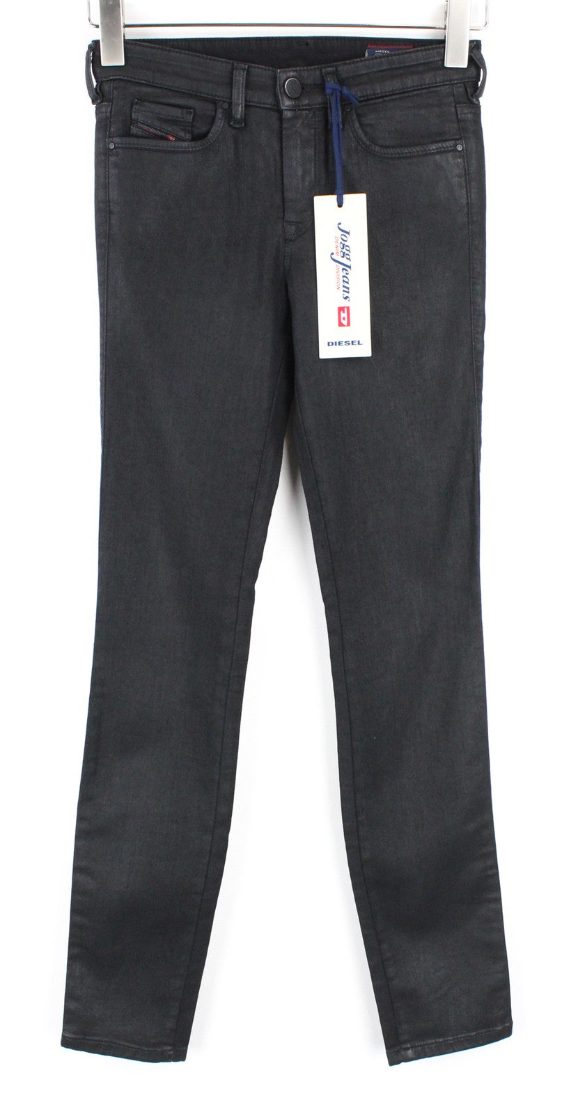 DIESEL Doris-NE 0837C Women Jeans W23 Sweat Jogg Skinny Blue Coated Girls