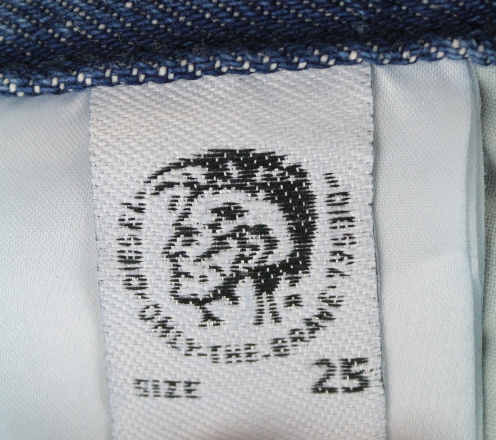 DIESEL Widee 080AN Women Jeans W25/L32 Straight Blue Pure Cotton High Waist