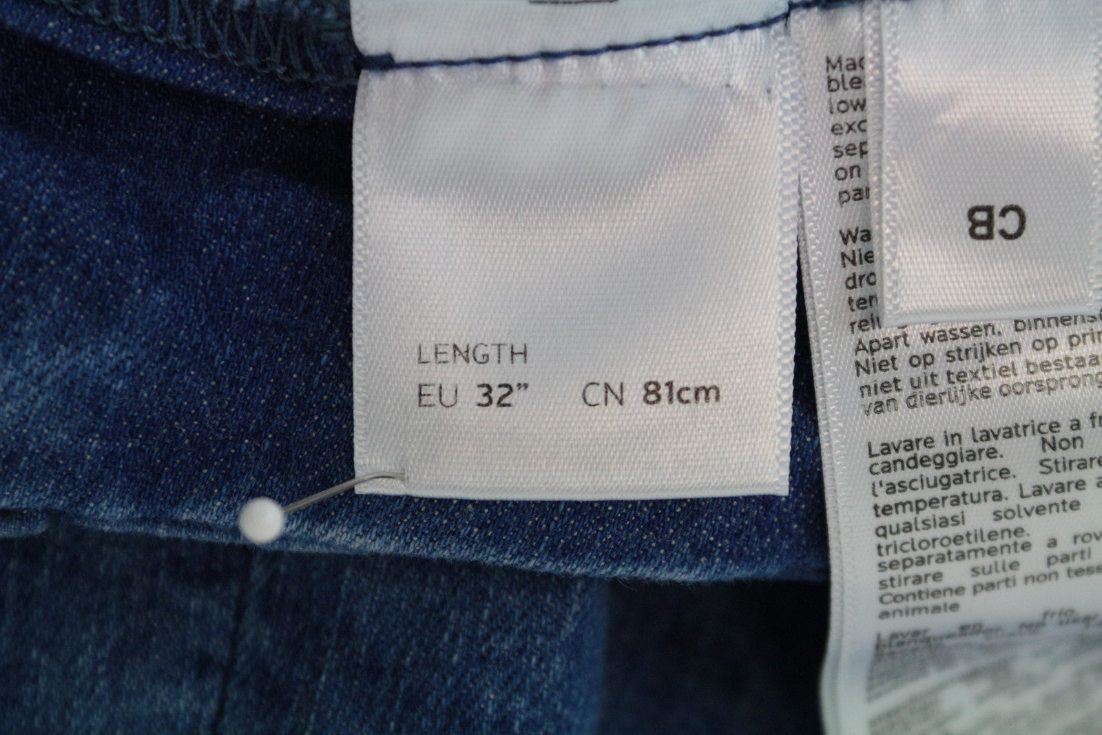DENHAM Judy Women Jeans W30/L32 Flare Cotton Stretch Blue Pleated Front