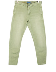 SCOTCH & SODA Goleby Men Trousers W28/L32 Green Cotton Stretch Relaxed Slim