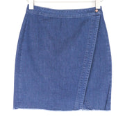 DENHAM Salinas Women Skirt W25 Blue Cotton Blend Stretch Denim Short Casual