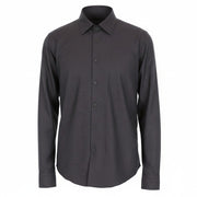 RICHMOND Men Shirt M/L Navy Pure Cotton Dot Patterned Long Sleeved Button-Up