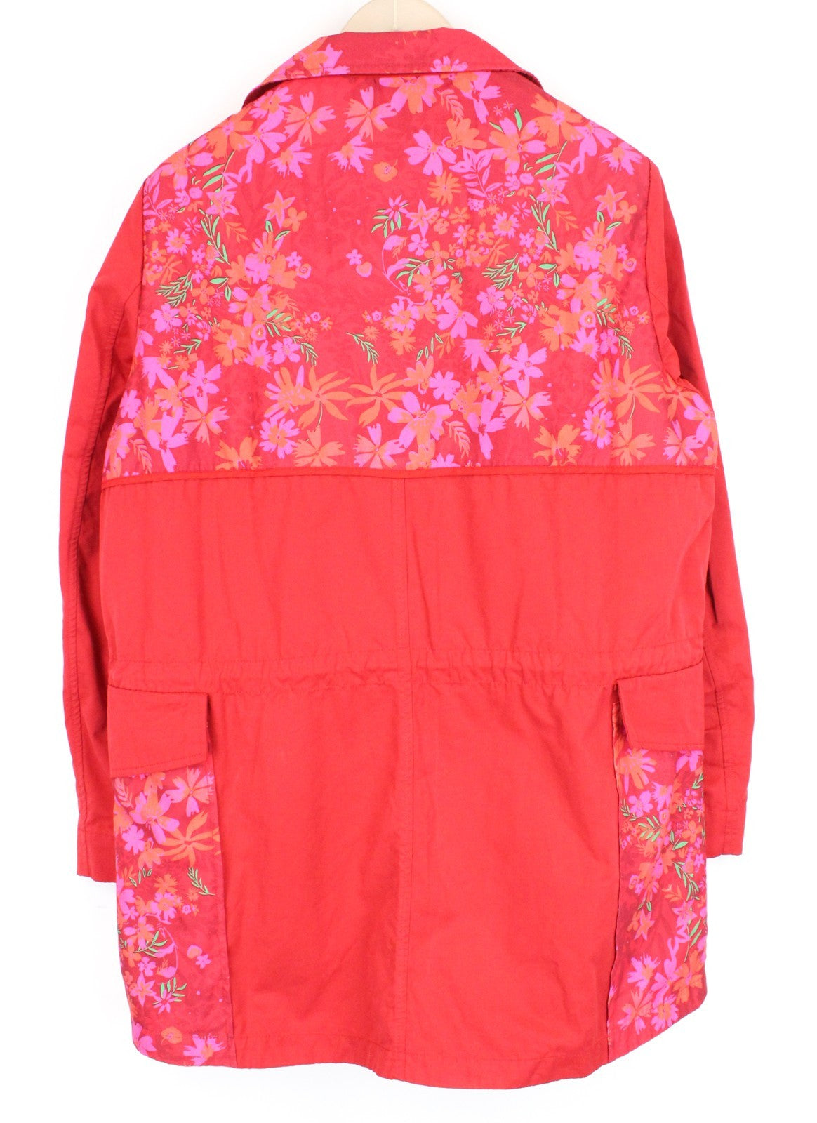 DESIGUAL Chaq Delphine Women Jacket 42 Mid-Length Lined Floral Patterned