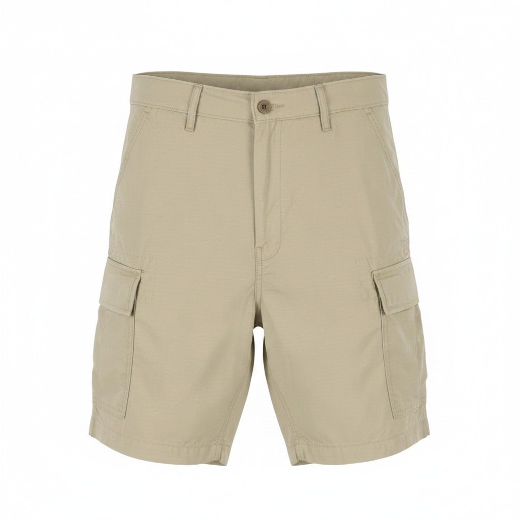 LEVI'S Carrier Cargo 9.5 Men Shorts W34 Beige Patch Pockets Zip Fly