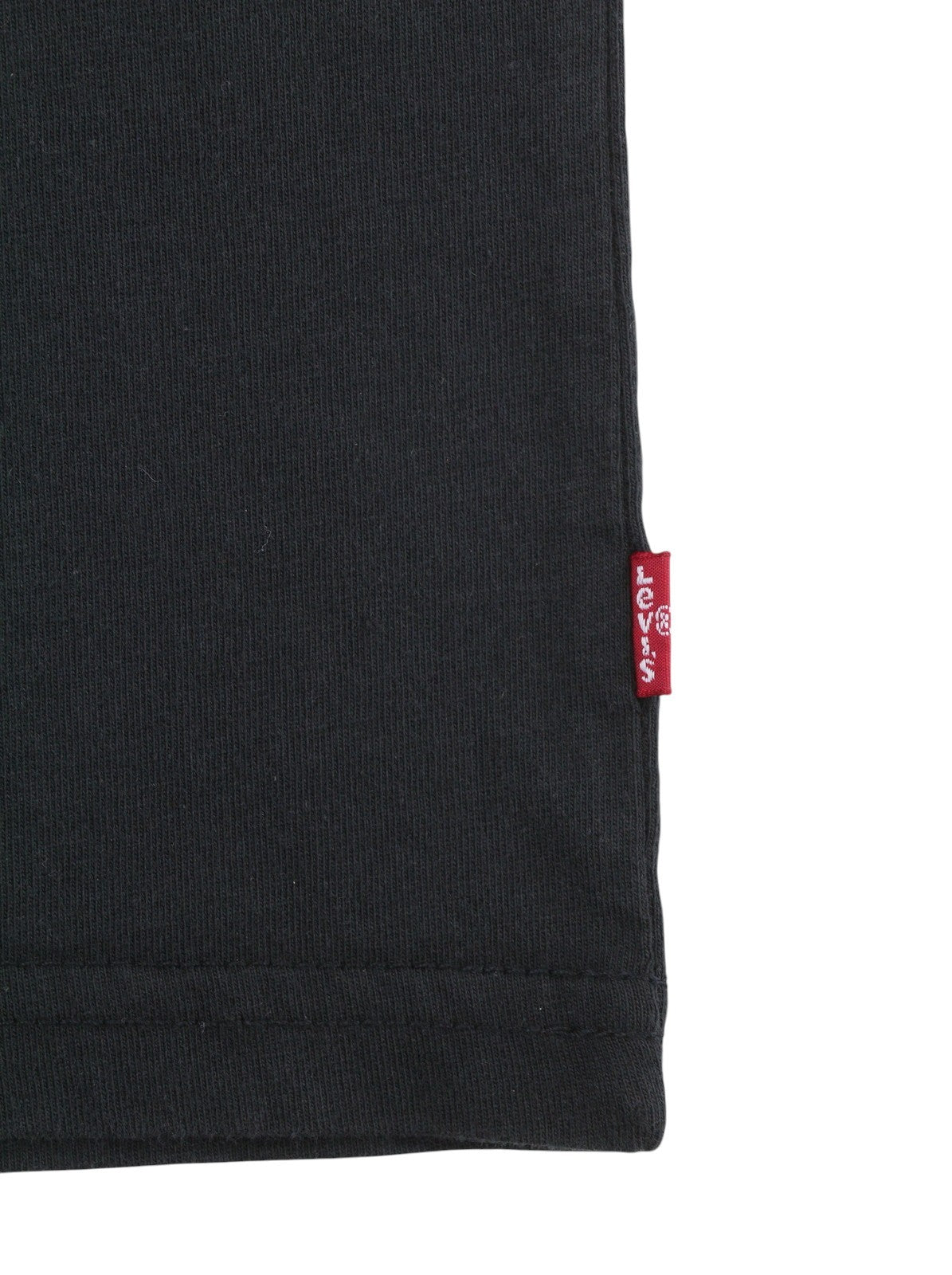 LEVI'S Relaxed Men T-Shirt L Black Tricot Cotton Crew Neck Short Sleeve