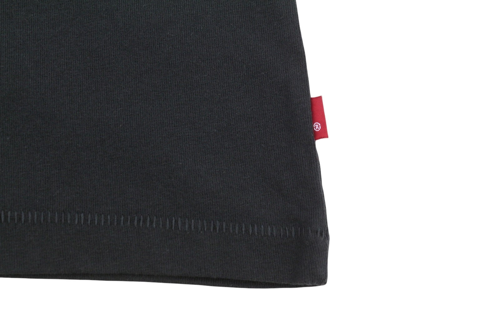 LEVI'S Vintage Fit Men T-Shirt M Black Tricot Cotton Crew Neck Short Sleeve