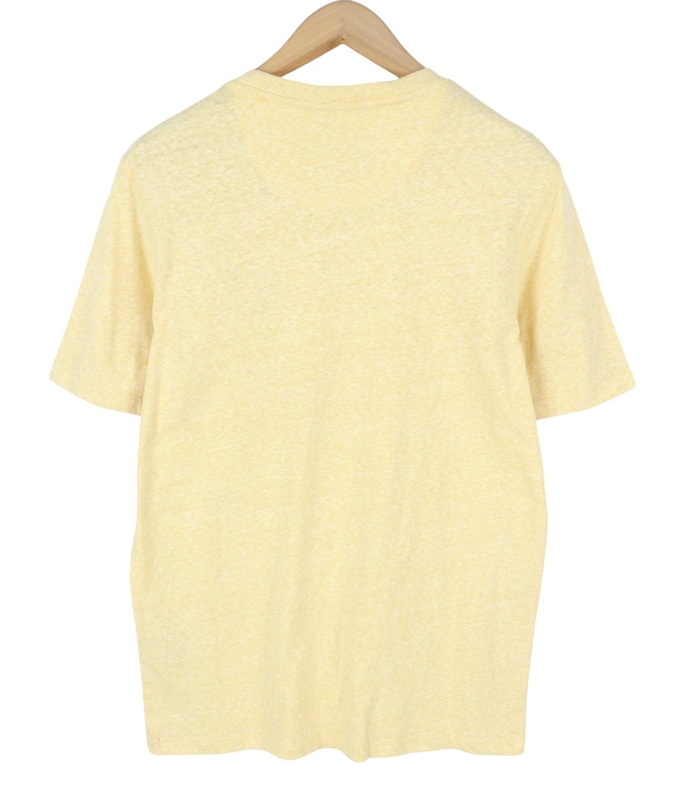 SCOTCH & SODA Men T-Shirt M Yellow Melange Tricot Crew Neck Short Sleeve