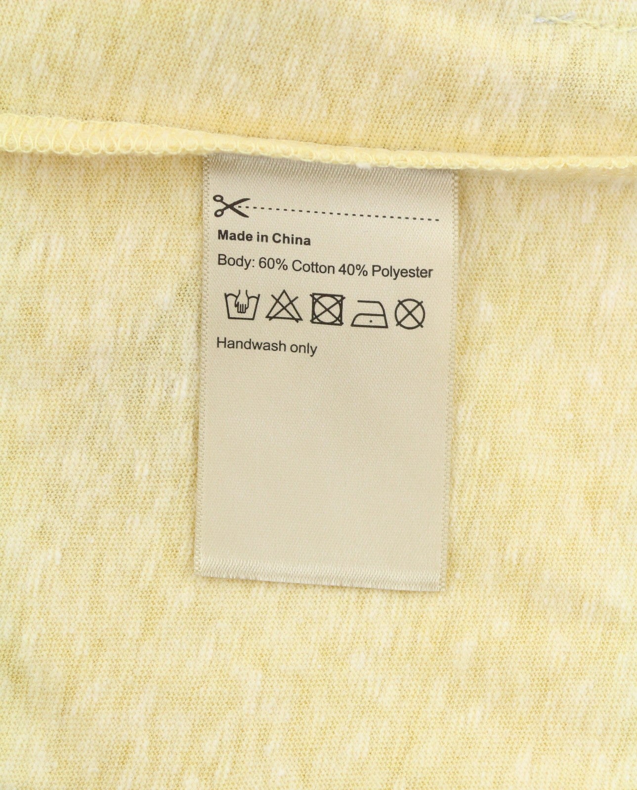 SCOTCH & SODA Men T-Shirt M Yellow Melange Tricot Crew Neck Short Sleeve