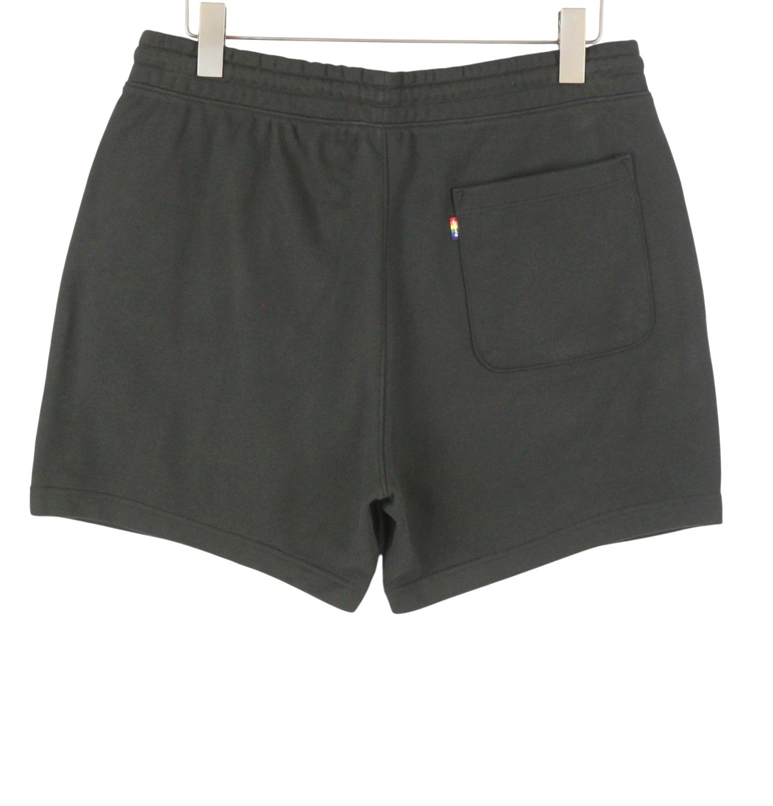 LEVI'S Pride Graphic Men Shorts L Dark Grey Drawstring Waist Tricot Unisex