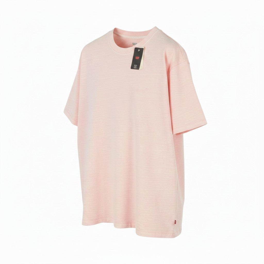 LEVI'S Vintage Fit Men T-Shirt L Pink Melange Tricot Crew Short Sleeve