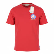 SCOTCH & SODA Men T-Shirt M Red Organic Tricot Crew Neck Short Sleeve