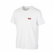 LEVI'S Slim Men T-Shirt M White Cotton Tricot Crew Short Sleeved