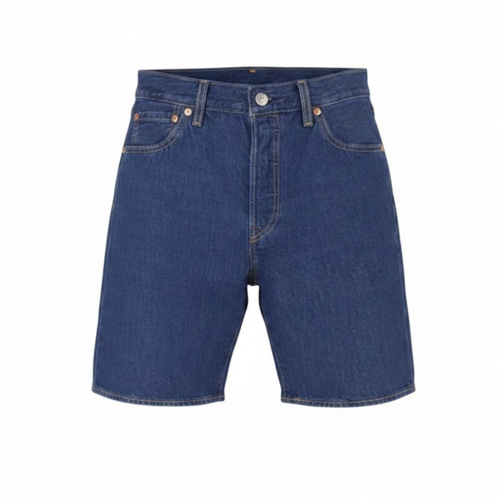 LEVI'S 501 Men Shorts W30 Denim Blue Button Fly Premium Big E