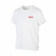LEVI'S Slim Men T-Shirt S White Cotton Tricot Crew Short Sleeved