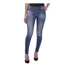 DIESEL Slandy 084MU Women Jeans W31/L32 Blue Super Slim Skinny Distressed