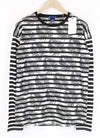 Black White Jersey Sweatshirt
