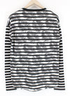 Black White Jersey Sweatshirt