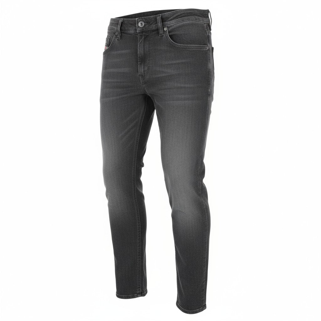 DIESEL Thommer 0687J Men Jeans W32/L30 Slim-Skinny Fit Washed Out Black Denim