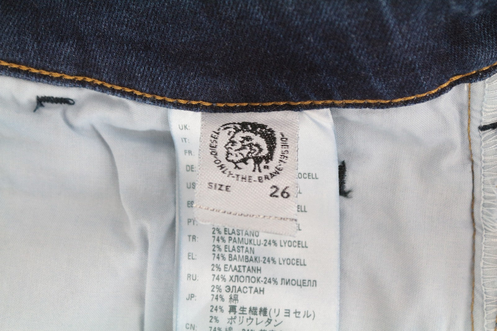 DIESEL D-Blazer 083AT Men Jeans W26/L32 Tapered Fit Wash Blue Cotton Stretch