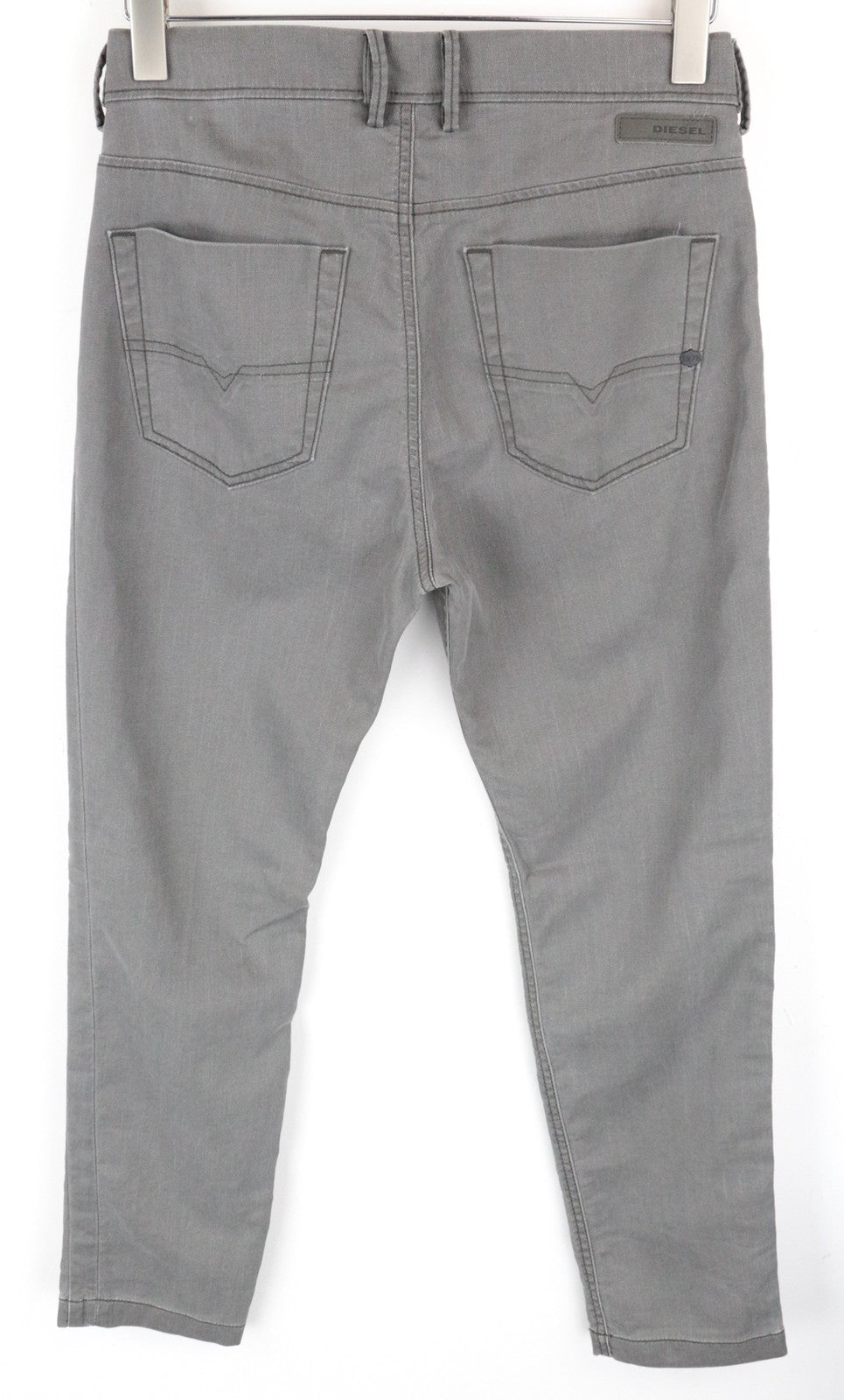 DIESEL Slim-Chino-M-NE 0685E Men Jeans W28 Sweat Jogg Grey Super Stretch Zip