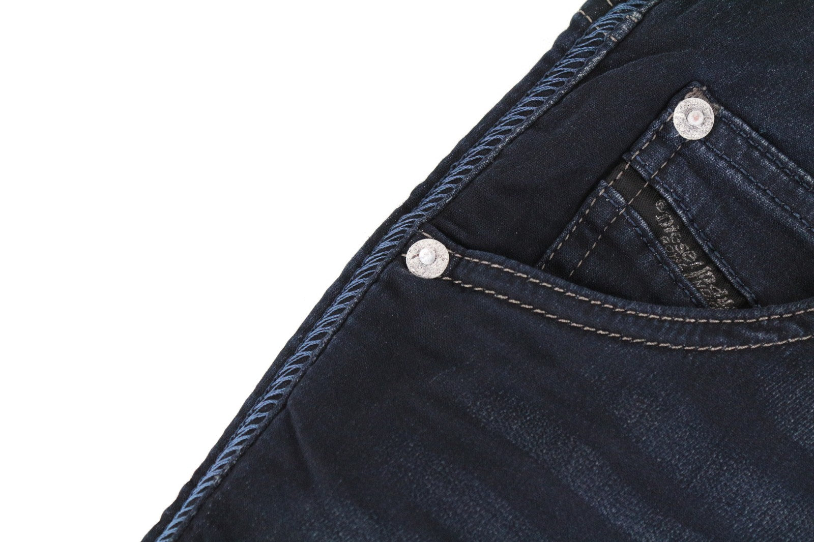 DIESEL Krooley-Ne 0686F Men Jeans W26 Denim Drawstring Sweat Jogg Taper Boys