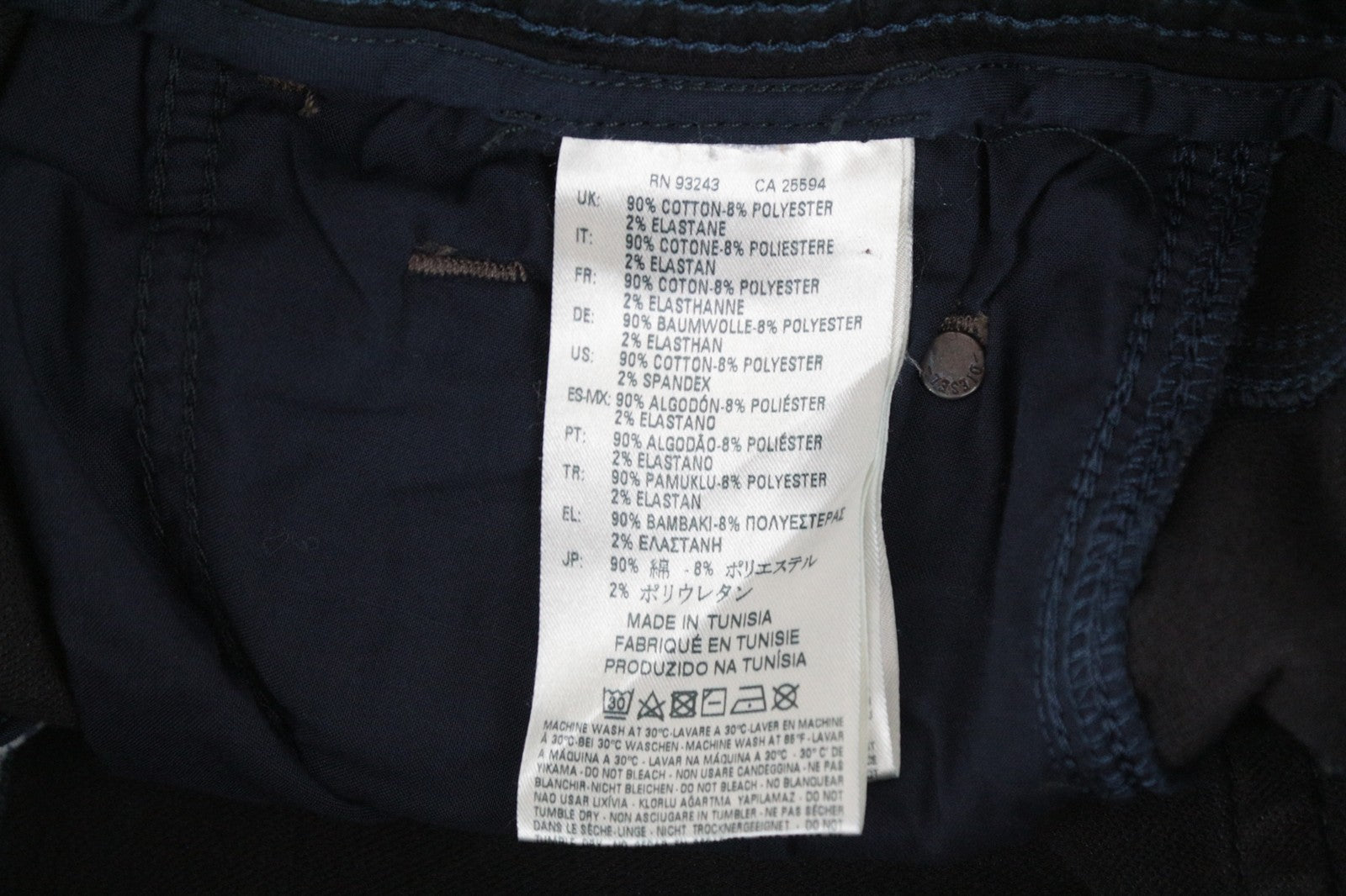 DIESEL Krooley-Ne 0686F Men Jeans W26 Denim Drawstring Sweat Jogg Taper Boys