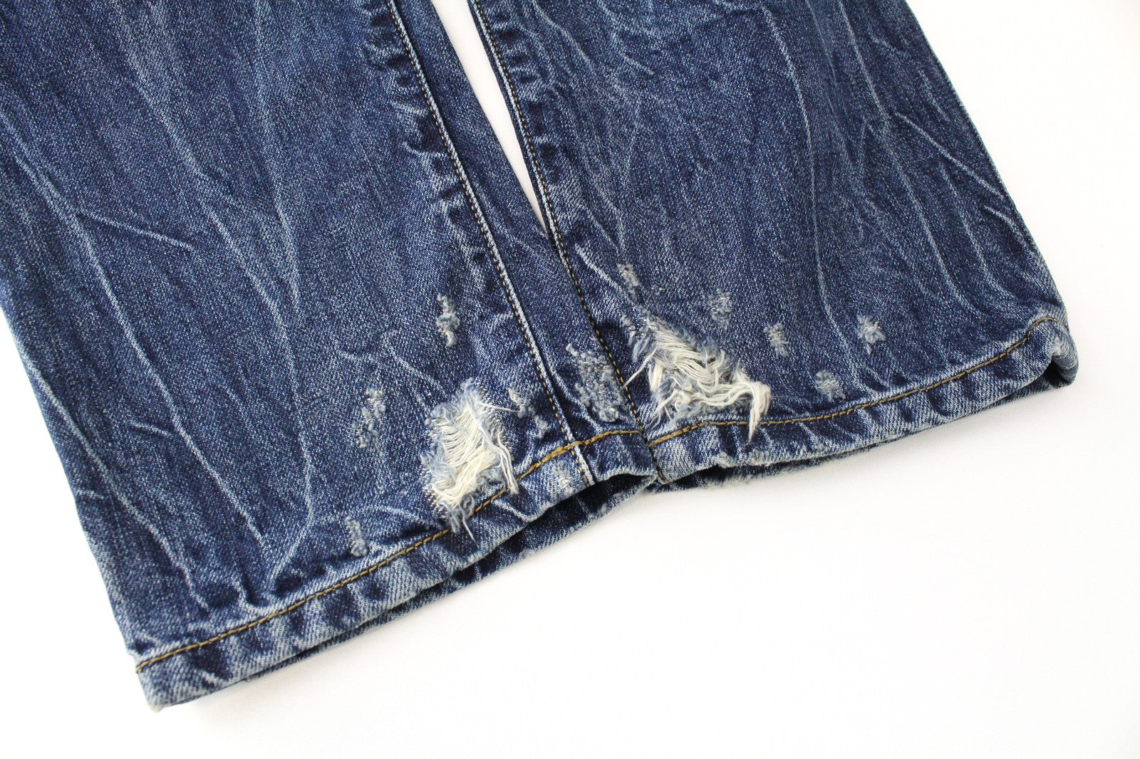 DIESEL Mharky 080AG Men Jeans W29/L30 Slim Skinny Stone Washed Distressed Blue