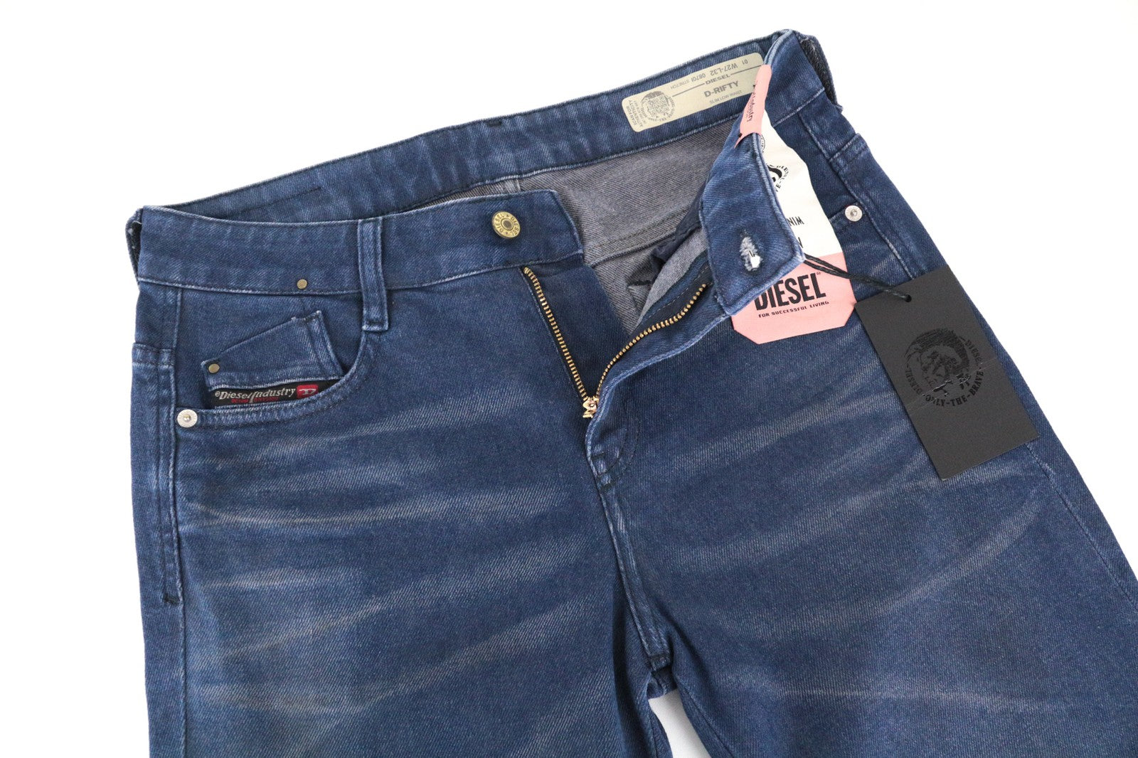 DIESEL D-Rifty 0870I Women Jeans W27/L32 Aged Look Denim Slim Fit Low Waisted