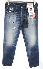 DIESEL D-Rifty 092I Women Jeans W25/L30 Low Waisted Aged Look Denim Slim Fit