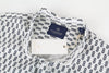 Black White Twill Button-Up