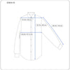 White Blue Twill Button-Up