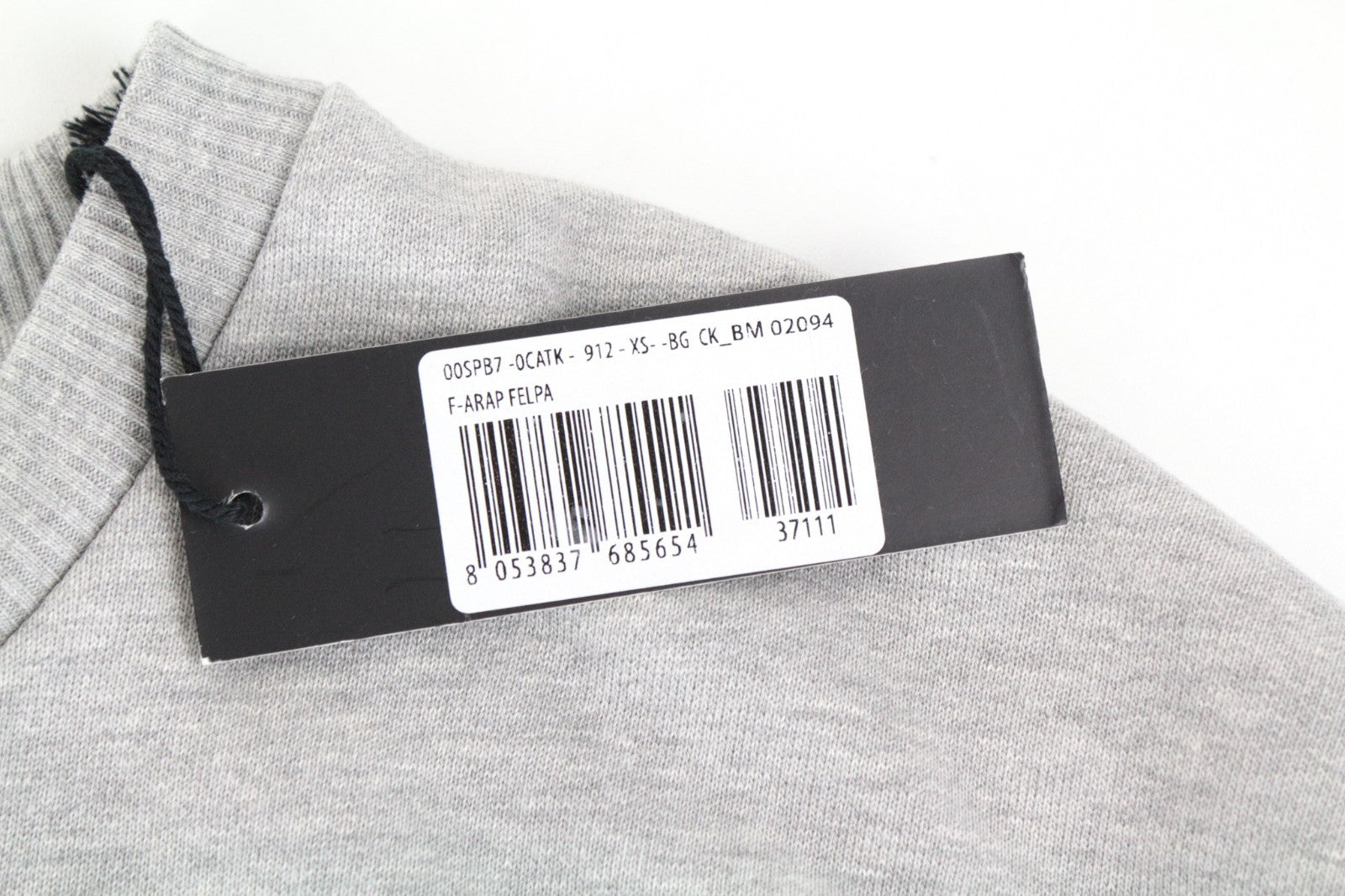 DIESEL F-Arap Felpa Women Sweatshirt XS Oversized Fit Ruffled Sleeves Logo Patch