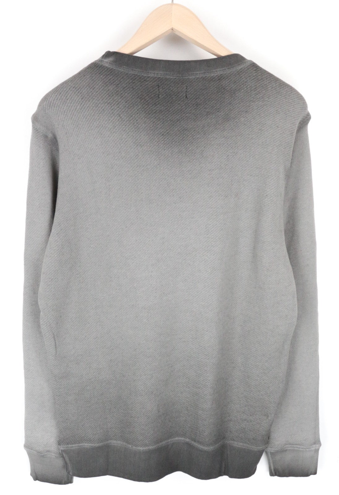DIESEL S-Joe Men Sweatshirt M Logo Printed Grey Crew Neckline Casual Pull On