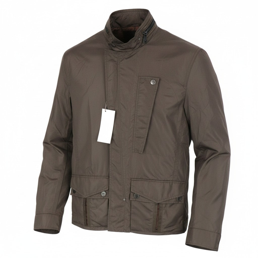 Braune Nylonjacke