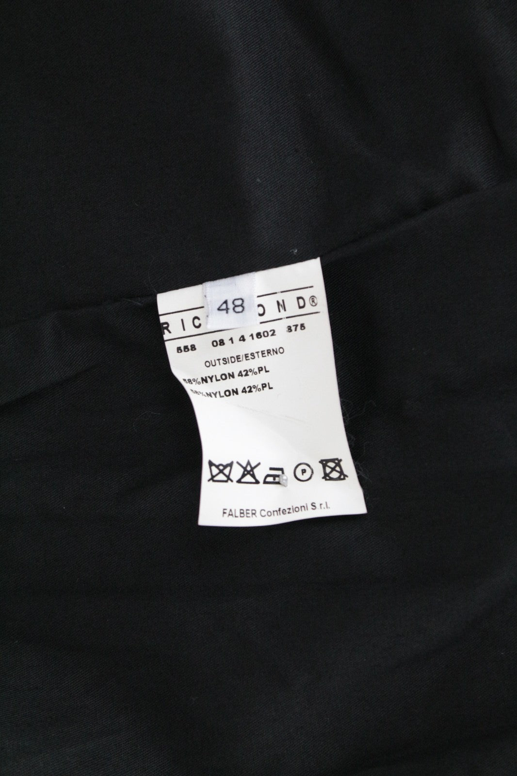 RICHMOND Men Jacket 48 Brown Short Length Nylon Pocketed Casual Collared
