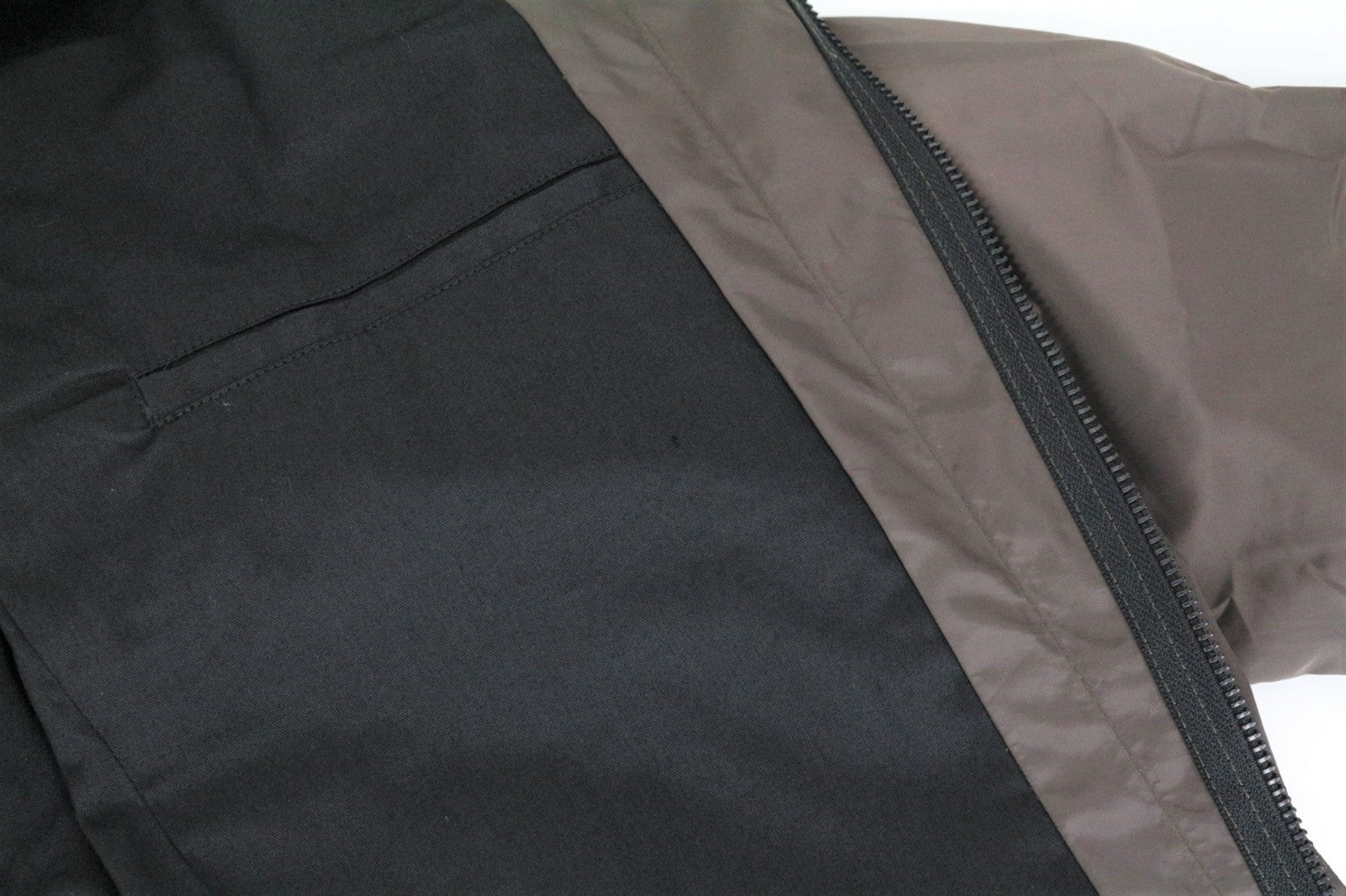 RICHMOND Men Jacket 48 Brown Short Length Nylon Pocketed Casual Collared