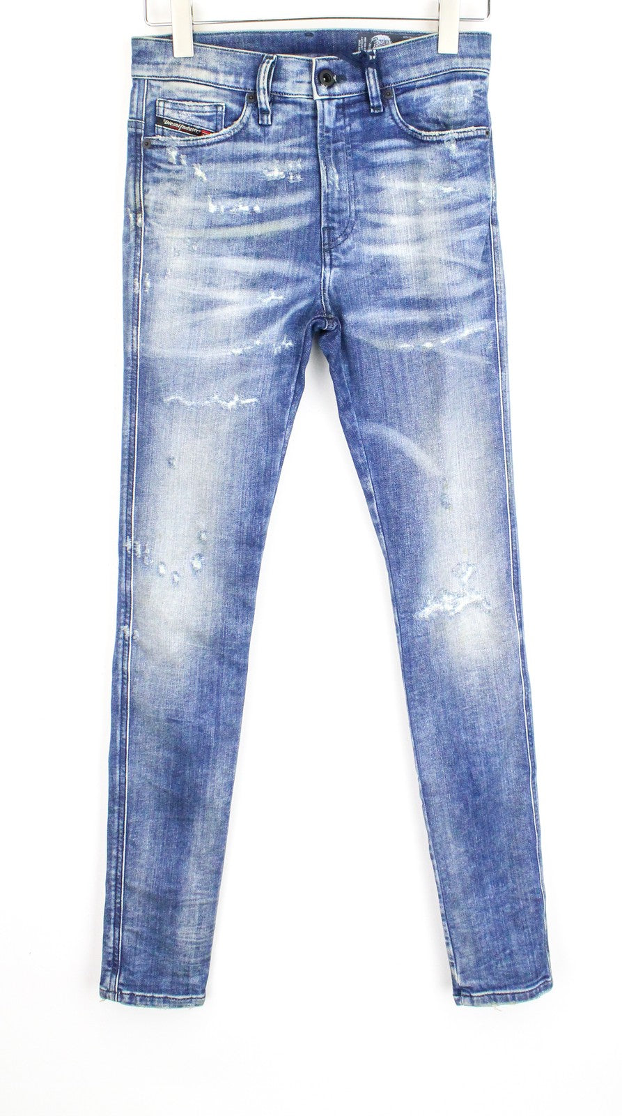 DIESEL D-Reeft-T 0870O Men Jeans W26 Sweat Jogg Distressed Washed Skinny Boys