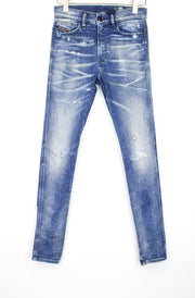 DIESEL D-Reeft-T 0870O Men Jeans W26 Washed Skinny Boys Sweat Jogg Distressed