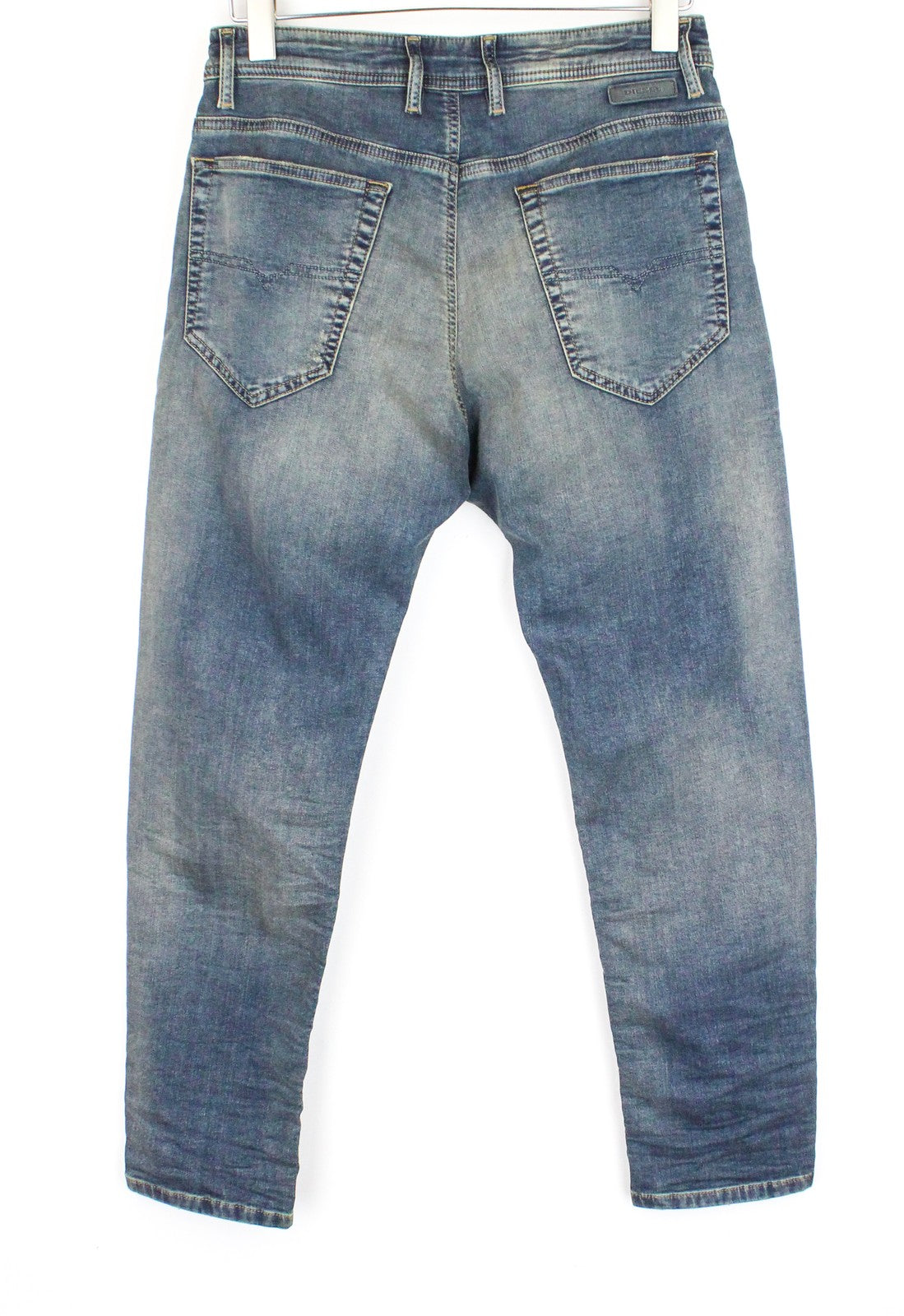 DIESEL Narrot CB-NE 0699V Men Jeans W28 Distressed Sweat Jogg Aged Slim Stained