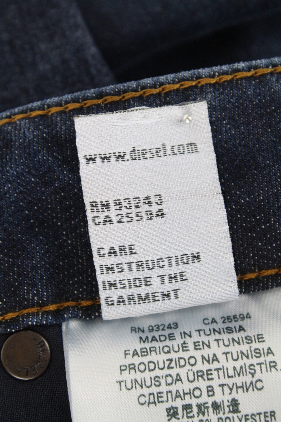DIESEL D-Luhic-SP-NE 069IU Men Jeans W28 Stretch Contrasting Panels Sweat Jogg