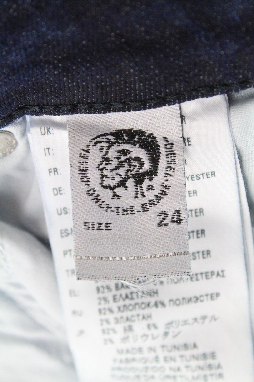 DIESEL Gracey 0687E Women Jeans W24/L32 Girls Slim Skinny Low Waist Distressed