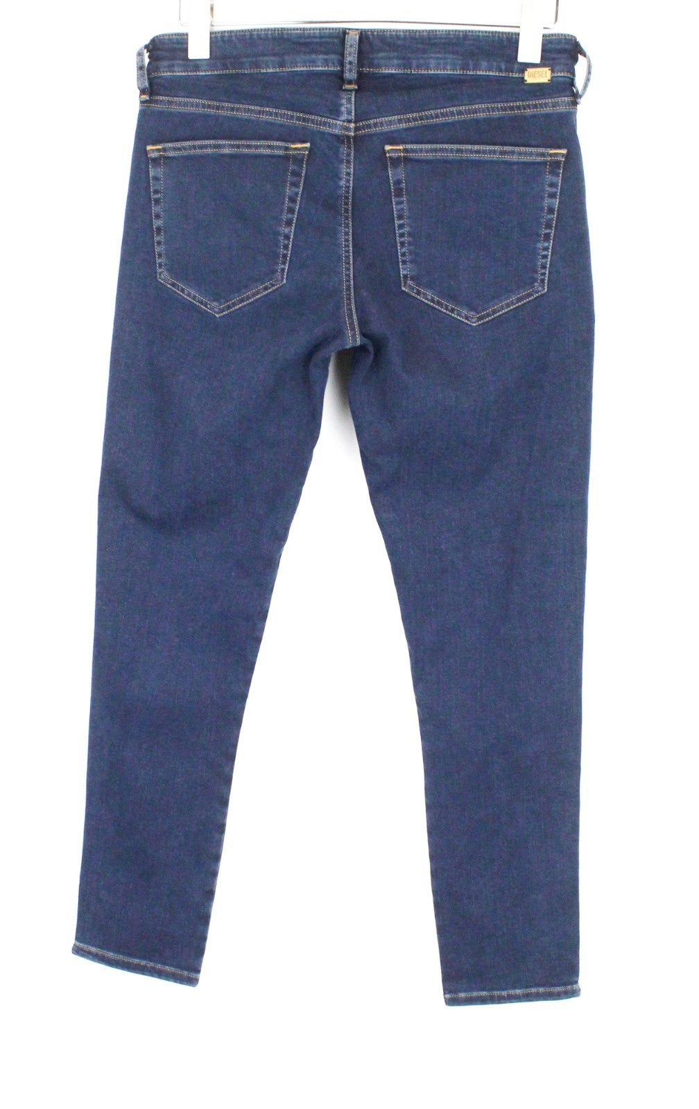 DIESEL Slandy-Zip 083AM Women Jeans W31/L32 Super Skinny Fit Denim Zip Blue