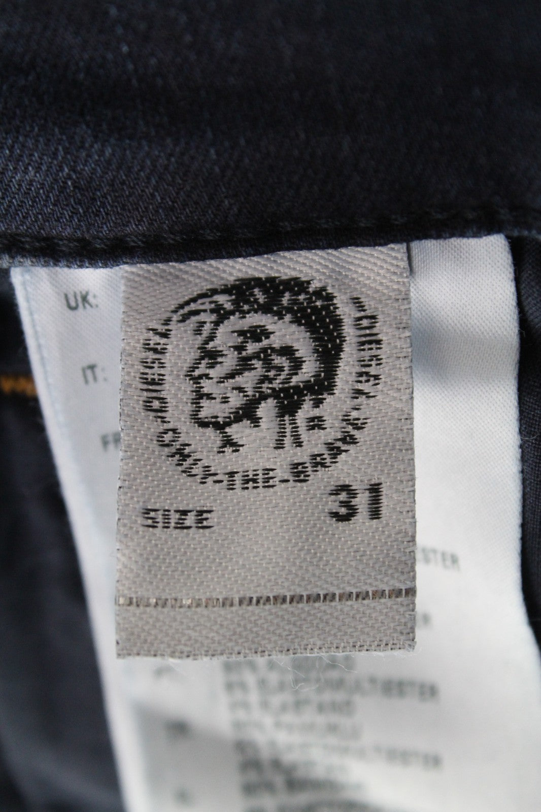 DIESEL Slandy-Zip 083AM Women Jeans W31/L32 Super Skinny Fit Denim Zip Blue