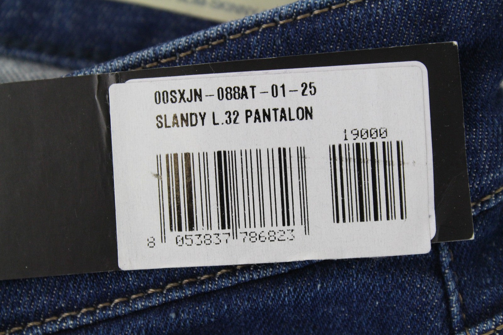 DIESEL Slandy 088AT Women Jeans W25/L32 Blue Super Skinny Fit Distressed Hems