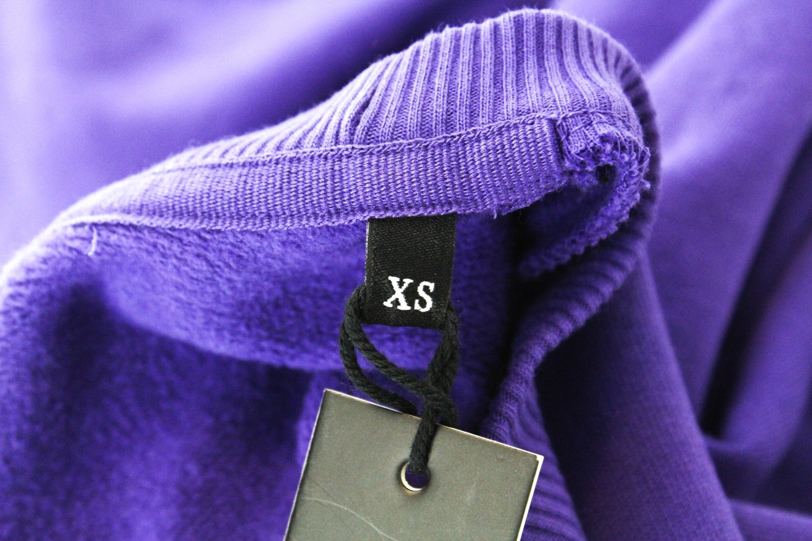 DIESEL F-Arap Felpa Women Sweatshirt XS Purple Pulled Sleeves Oversized Fit